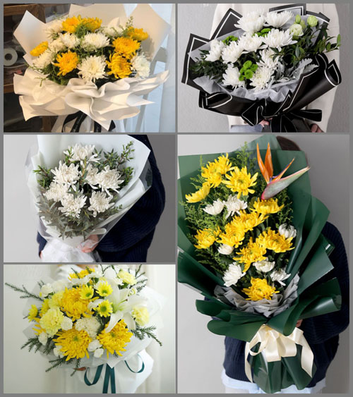 山东青岛平度市东阁街道西郑家村白事花束代送